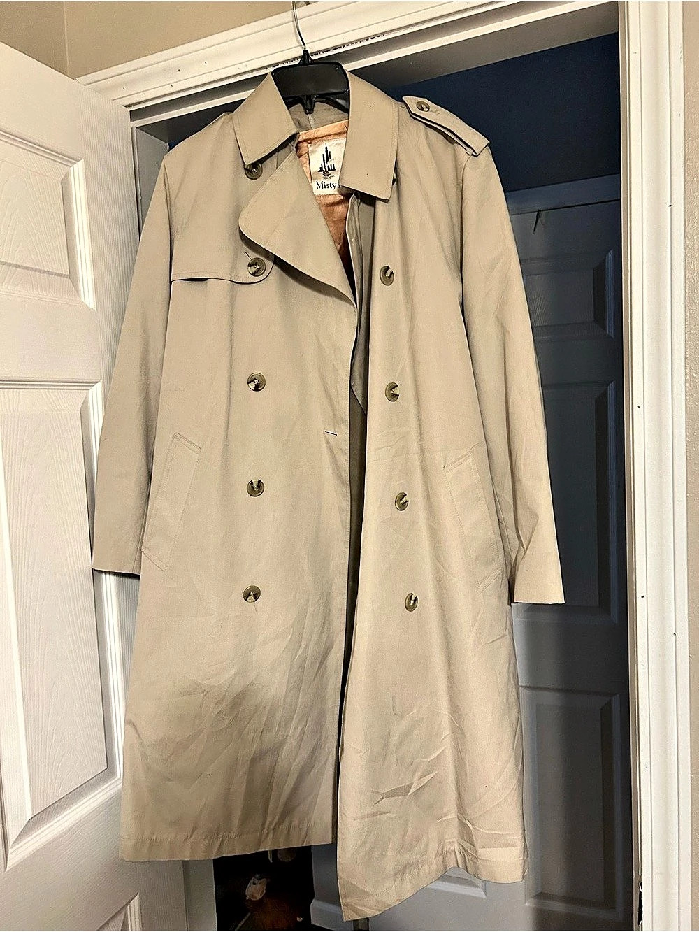 Misty Harbor Women's Beige Trench Coat Size 38